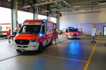 ASB Eschborn Mercedes Benz Sprinter RTW und Main Taunus Kreis Mercedes Benz Vito NEF am 11.06.22 in Eschborn beim der offenen Tür