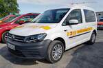 =VW Caddy des ASB LUDWIGSHAFEN steht auf dem Parkplatz der Rettmobil 2022, 05-2022