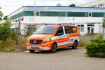 ASB Darmstadt Mercedes Benz Vito NEF am 23.07.23 durch den Zaun fotografiert