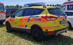 =Ford Kuga vom ASB aus dem Landkreis PFORZHEIM steht auf dem Parkplatz der 2025er Rettmobil in Fulda