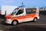 ASB Frankfurt Mercedes Benz Sprinter 317 NEF bei der Katastrophenschutzübung Frankopia 2025 im Frankfurter Osthafen am 20.09.25