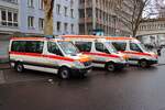 ASB Regionalverband Katastrophenschutz Baden Württemberg Mercedes Benz Sprinter KTW und MTW am 16.02.26 Rosenmontag in Mainz