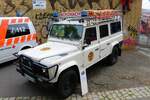 DRK Bergwacht Darmstadt Land Rover Defender am 23.07.23 beim Tag der offenen Tür
