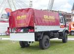 =Unimog der DLRG OV Bad Hersfeld steht auf der Präsentationsfläche der Rettungs- und Hilfsdienste, gesehen im Juni 2019 beim Hessentag in Bad Hersfeld