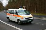 DLRG VW T4 am 12.03.23 bei einer Evakuierung in Hanau
