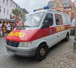 =MB Sprinter der DLRG Wasserrettung H�nfeld, gesehen beim Tag des Blaulichts in H�nfeld, 06-2026
