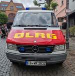 =MB Sprinter der DLRG Wasserrettung H�nfeld, gesehen beim Tag des Blaulichts in H�nfeld, 06-2026