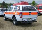 =Ford Ranger vom DRK Bereitschaft OSTERHOLZ-SCHARMBECK, abgestellt auf dem Besucherparkplatz der Rettmobil 2019 in Fulda, 05-2019