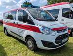 =Ford Transit vom DRK OV ALSFELD, abgestellt auf dem Parkplatz der 2025er Rettmobil in Fulda