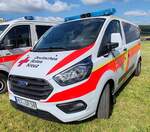 =Ford Transit vom DRK OV BAD HERSFELD, steht auf dem Parkplatz der 2025er Rettmobil in Fulda