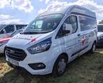=Ford Transit des DRK KV GROß-GERAU steht auf dem Parkplatz der 2025er Rettmobil in Fulda