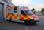 DRK Rettungsdienst Main Kinzig Kreis Mercedes Benz Sprinter RTW (DRK Main Kinzig 17-84-1) am 19.10.25 bei einen Fototermin. Danke für das tolle Shooting