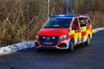 DRK Kreisverband Büdingen Mercedes Benz Vito NEF am 31.01.26 in Büdingen auf Einsatzfahrt