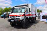 Mercedes Benz Unimog U4023 DRK Gel�nde RTW  am 08.05.26 in Fulda auf der Rettmobil