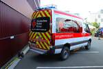 Mercedes Benz Sprinter N-KTW Kreisverband Marburg Gie�en (Rotkreuz Gie�en 5/93/11) am 30.05.26 beim Tag der offenen T�r der Berufsfeuerwehr Gie�en