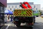 Mercedes Benz Unimog U5023 GW Kran (Rotkreuz Gie�en 5/69/2) DRK Kreisverband Marburg-Gie�en am 30.05.26 beim Tag der offenen T�r der Berufsfeuerwehr Gie�en