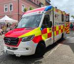 =MB Sprinter als RTW des DRK des Landkreises Fulda ausgestellt beim H�nfelder Tag des Blaulichts im Mai 2026