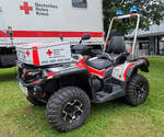 =Can-Am Qutlander, als Einsatzfahrzeug des DRK Fulda, ausgestellt beim Hessentag in Fulda, 06-2026