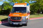 DRK Rettungsdienst Kreis Offenbach Mercedes Benz Sprinter RTW (Rot Kreuz Kreis Offenbach 9/84-1) mit System Strobel Aufbau am 06.09.26 in Heusenstamm
