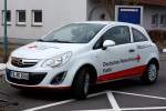 Opel Corsa des DRK-Kreisverbandes Fulda im April 2013 in 36100 Petersberg-Marbach