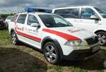 =Skoda Octavia der Johanniter vom RV HANAU & MAIN-KINZIG, steht auf dem Parkplatz der RettMobil im Mai 2022