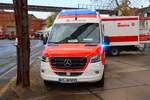 Die Johanniter Kassel Mercedes Benz Sprinter N-KTW (AKKON Kassel 5/93-1) am 18.04.26 beim Blaulichttag im Henschel Museum Kassel 