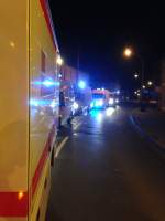 Hochwasser 2013. Auf dem weg zum Hochwassereinsatz nach Wurzen. Ein Teil der Kolonne wartet auf weiterfahrt da viele Straßen zum Großteil überflutet waren.