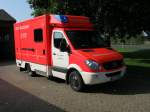 Rettungswagen (RTW) des kommunalen Rettungsdienstes im Landkreis Kleve, stationiert auf der Rettungswache Geldern Neben Wache Wachtendonk    Fahrgestell: Mercedes-Benz Sprinter xxx CDI (NCV 3) 