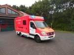 Erster Rettungswagen (RTW) des kommunalen Rettungsdienstes im Landkreis Kleve, stationiert auf der Rettungswache Geldern.