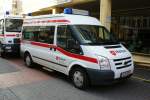 Ford Transit Mannschaftstransportwagen des Malteser Hilfsdienstes Grafentraubach/ Oberdeggenbach.