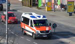 TKK-Krankentransport GmbH aus Berlin mit einem MB Sprinter Krankentransportfahrzeug am 16.03.22 Berlin Buch.