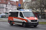 TKK-Krankentransport GmbH aus Berlin mit einem MB Sprinter Krankentransportfahrzeug am 24.01.23 Berlin Karlshorst.