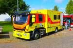 Notfallmedizinisches Zentrum der Bundeswehr Koblenz IVECO ITW am 23.09.23 beim Tag der offenen Tür von Christoph 23 zum 50 jährigen Jubiläum