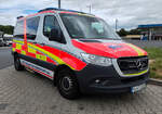 =MB Sprinter als Krankentransporter von MKT-Krankentransport rastet im Juli 2026 an der A 7