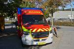 Mercedes Benz Sprinter, e RTW, er wurde auf Elektroantrieb umger�stet, Reichweite ca 155 Km,   war beim Tag des Zivilschutzes in Diekirch vor Ort.