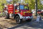 Mercedes Benz Unimog, TLF, wird bei Wald- und Fl�chenbr�nden zum Einsatz, Wassertank 3500l, Schaumtank 200, zus�tzlich hat er eine Wasserf�rderpumpe an Bord.