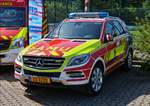Mercedes Benz Notarztwagen konnte beim „Tag der Polizei“ in Mersch in Augenschein genommen werden.