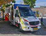 Mercedes Benz Sprinter, des luxemburgischen Roten Kreuz, war in Diekirch beim Tag des Zivilschutzes anwesend.