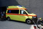 VW Ambulanz die beim Tag der offenen Tür bei der Feuerwehr geparkt war am 26.8.17.