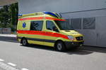 Sprinter Ambulanz am 26.8.17 wärend einem Übungseinsatz parkiert.