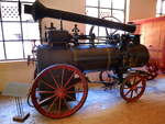 Dampflokomobile von 1903, gebaut von der Firma A.Bauer in Neumarkt an der Ybbs/Niederösterreich, ausgestellt im Technikmuseum Bistra/Slowenien, Juni 2016