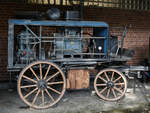 Dieser alte Pferdewagen mit einem Generator (?) von Deutz war Anfang August 2021 im Heimatmuseum  Unser Fritz  in Herne zu sehen.