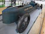 Der Valier-Heylandt Rückstoßversuchswagen Rak7 aus dem Jahr 1930 hatte einen der ersten Flüssigkeits-Raketenmotore und wurde mit Alkohol und flüssigem Sauerstoff betrieben.