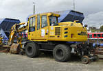 Atlas 1604 KZW, 2-Wege-Bagger am Bahnhof Euskirchen - 19.10.2019