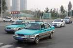Zwei VW Jetta Taxis in Shouguang, 30.10.11