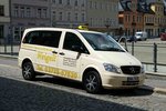 =MB Vito vom Taxibetrieb  WEIGELT  gesehen in Annaberg-Buchholz im Juli 2016 