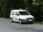 VW Caddy als Taxi wartet am Bahnhof Jena Paradies auf Kundschaft, Oktober 2010
