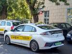 Hyundai Ioniq Electric als Taxi in Ungarn. Foto: 08.2021.