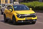 Kia Sportage, als Taxi in Budapest unterwegs.
