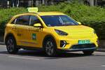 Kia Niro, als Taxi in Budapest unterwegs.